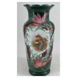 Bristol Vase, Hand-painted cat