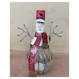 Iron glass lite Santa Claus holder