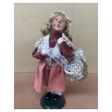 Byers Christmas Carol, doll holding basket