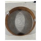 Antique wooden sifter