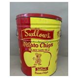 SUDLOWS potato chip can