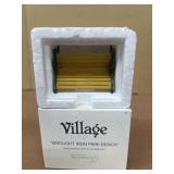 Department of 56 Village WROGHT iron Park bench