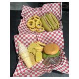 Fake food hamburger hotdog ice cream