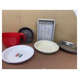 Pie plates, cooking pans, etc.