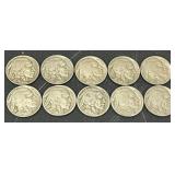10 Buffalo Nickel Coins