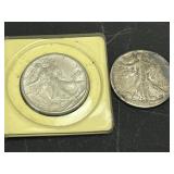 1941/42 Walking Liberty Half Dollar Silver Coins