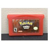 Game Boy Advance Pokemon Fire Red Version Game