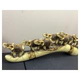 Carved Resin Elephant Sculpture