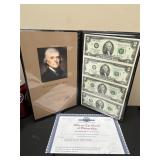 2 Dollar Bill Uncut Sheet 2003