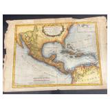 Aqua TINT map early 1800s on LAID paper of