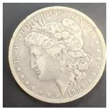 1884 O Morgan Silver Dollar