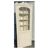 White Corner Cupboard