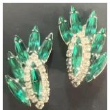 Weiss emerald green earrings