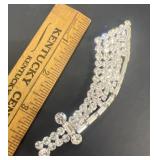 Large rhinestone saber PIN