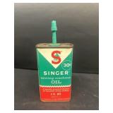 Singer, sewing machine oil can
