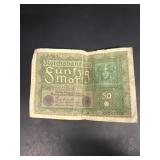 REICHSBANKNOTE 50 marks