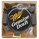 Miller Beer revolving edge lit advertising