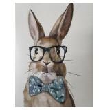 Rabbit Oil on Canvis Print