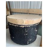 Wicker storage container