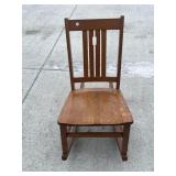 Oak rocking chair