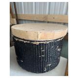 Wicker storage container