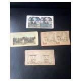 Stereo optic cards Santa Claus and military