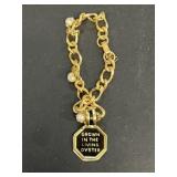 Genuine pearl Brooke craft bracelet