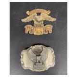 Harley Davidson belt, buckle, and Harley D