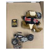 Motorcycle handcrafted sculpture pan head,