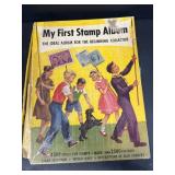 My first stamp album collection