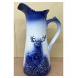 Cobalt blue deer design tanker