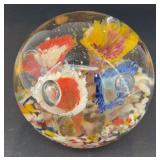 4" Floral paperweight