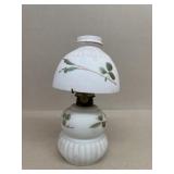 Hand-painted leaf lamp