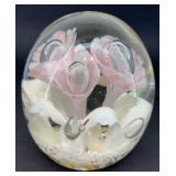 5" art glass paperweight