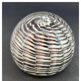 Hand Blown "pulled feather ï¿½ design paperweight