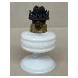 Milk, glass, improved banner lamp