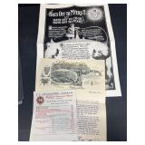 Myers and Brothers advertising 1912