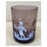 Mary Gregory purple cup