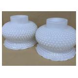 Hobnail glass shades