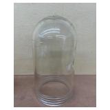 Clear, glass light cover globe