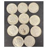 (11) silver dimes