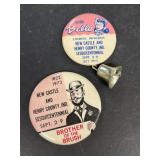 Newcastle, Indiana SECQUICENENNIAL buttons