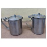 Stainless steel creamers