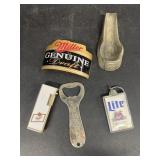 Miller Captain Black advertising keychain spoon