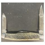 Triple bleed pocket knife