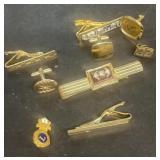 Tie clips cufflink lot