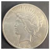 1925 silver peace dollar