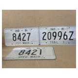 1991 Indiana license plates