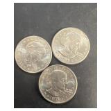 (2) Susan B Anthony dollar Coins
