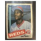 1985 Eric Davis Topps rookie baseball card